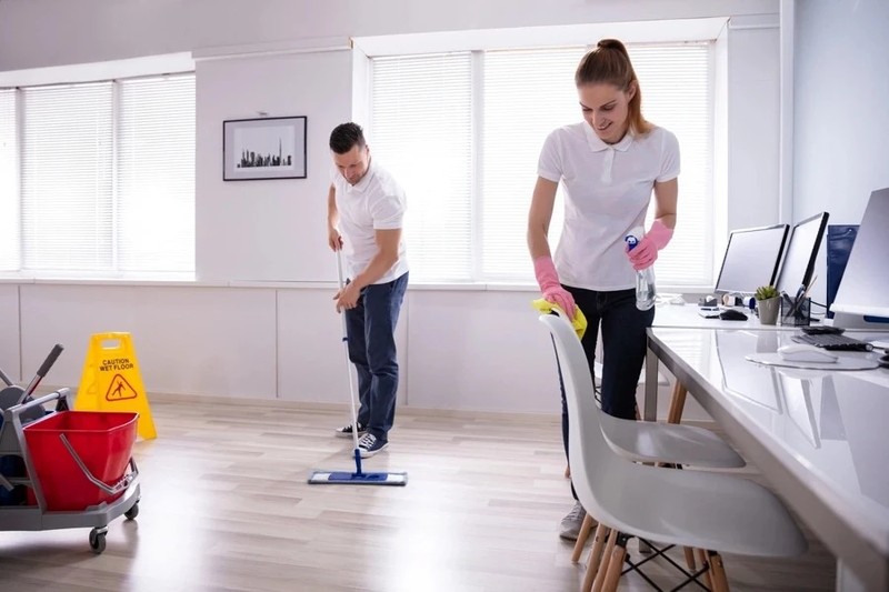 Exceptional Office Cleaning Castle Estates, Hialeah, FL 33012 Team of cleaners working together to clean an office area Castle Estates, Hialeah, FL 33012
