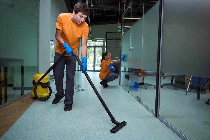 Exceptional Office Cleaning Westhaven Heights, Hialeah, FL 33012 A cleaner sanitizing a breakroom counter Westhaven Heights, Hialeah, FL 33012